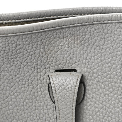 Hermes Taurillon Clemence Evelyne III PM Gris Mouette 6 of 11