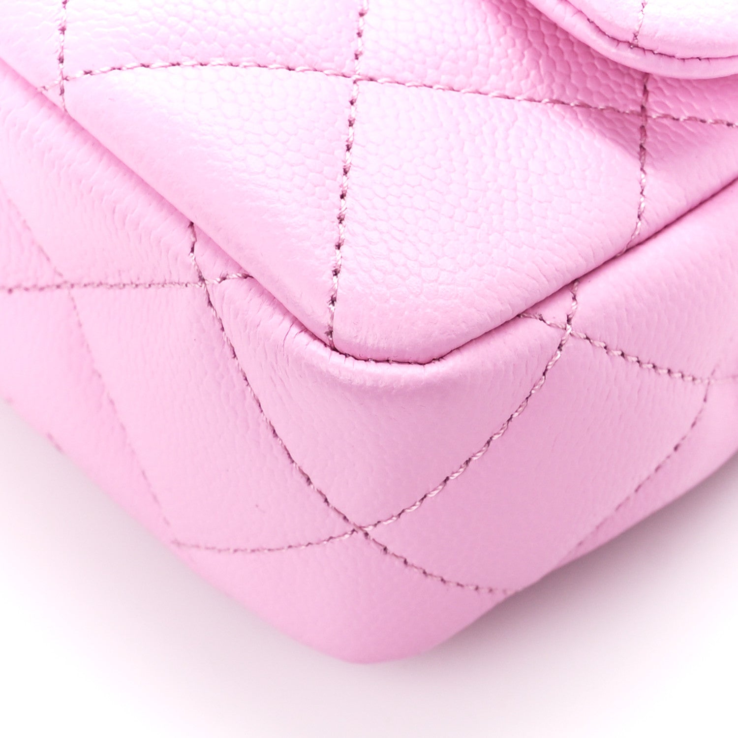 Chanel Caviar Quilted Mini Rectangular Sweetheart Flap Lilac 11 of 12