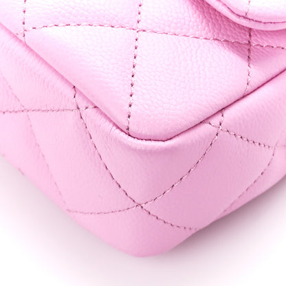 Chanel Caviar Quilted Mini Rectangular Sweetheart Flap Lilac 11 of 12