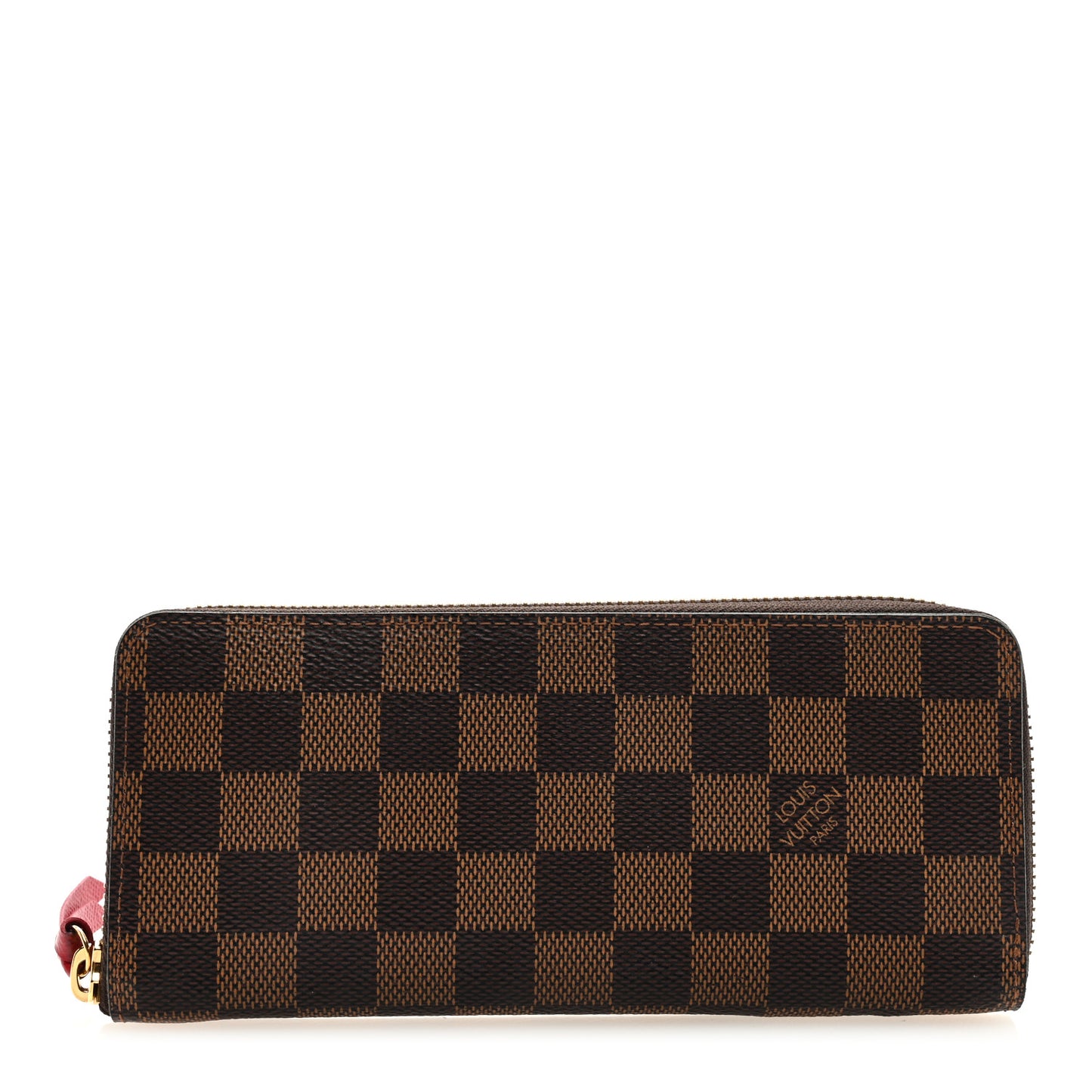 Damier Ebene Clemence Wallet Cherry