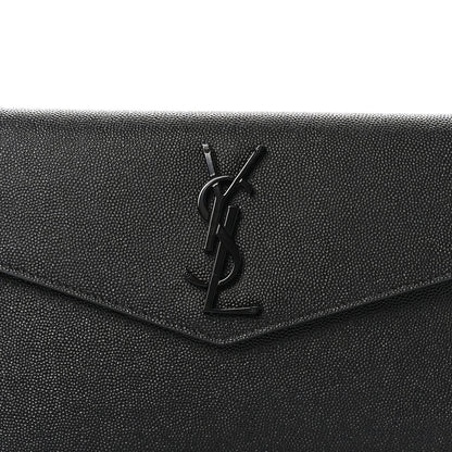 Saint Laurent Grain De Poudre Uptown Pouch Black 8 of 8
