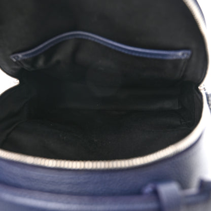 MCM Calfskin Visetos Floral Leopard Klassik Small Stark Backpack Blue Black 5 of 11