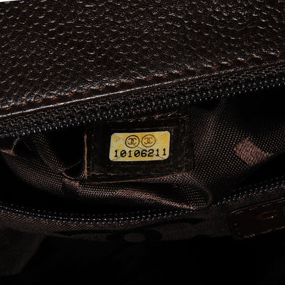 Chanel Caviar Quilted Jumbo Single Flap Bag Brown 8 of 8