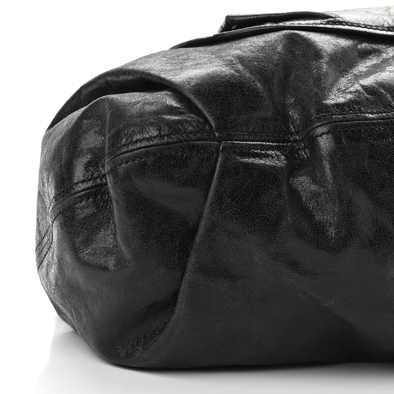 Miu Miu Vitello Lux Gathered Hobo Black 7 of 9
