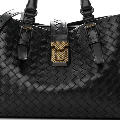 Bottega Veneta Nappa Intrecciato Small Roma Tote Black 8 of 13