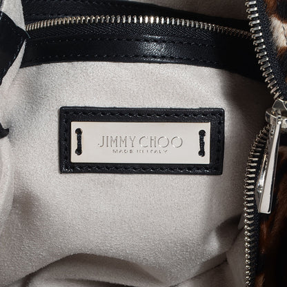 Jimmy Choo Pony Hair Leopard Large Boho Hobo 6 of 9