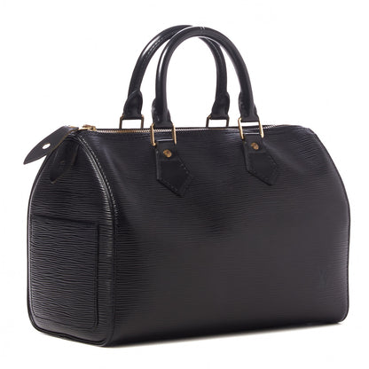 Louis Vuitton Epi Speedy 25 Black 2 of 9