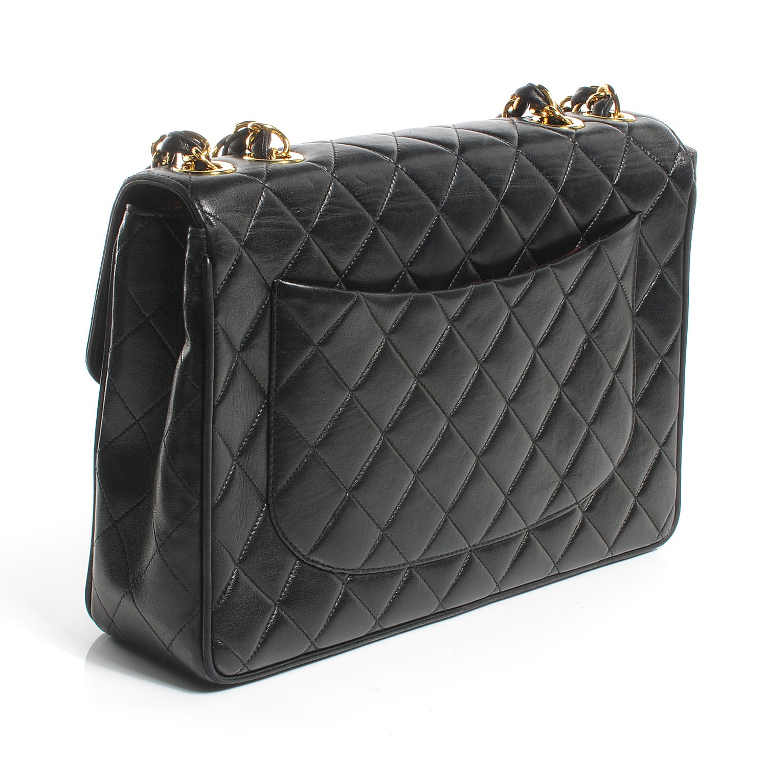 Chanel Lambskin Jumbo Flap Black 3 of 8