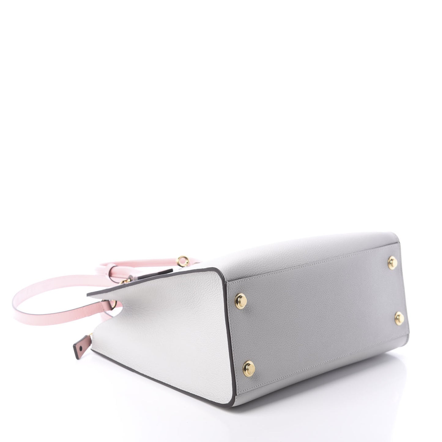 Calfskin City Steamer MM Gris Antartica Navy Rose Doux