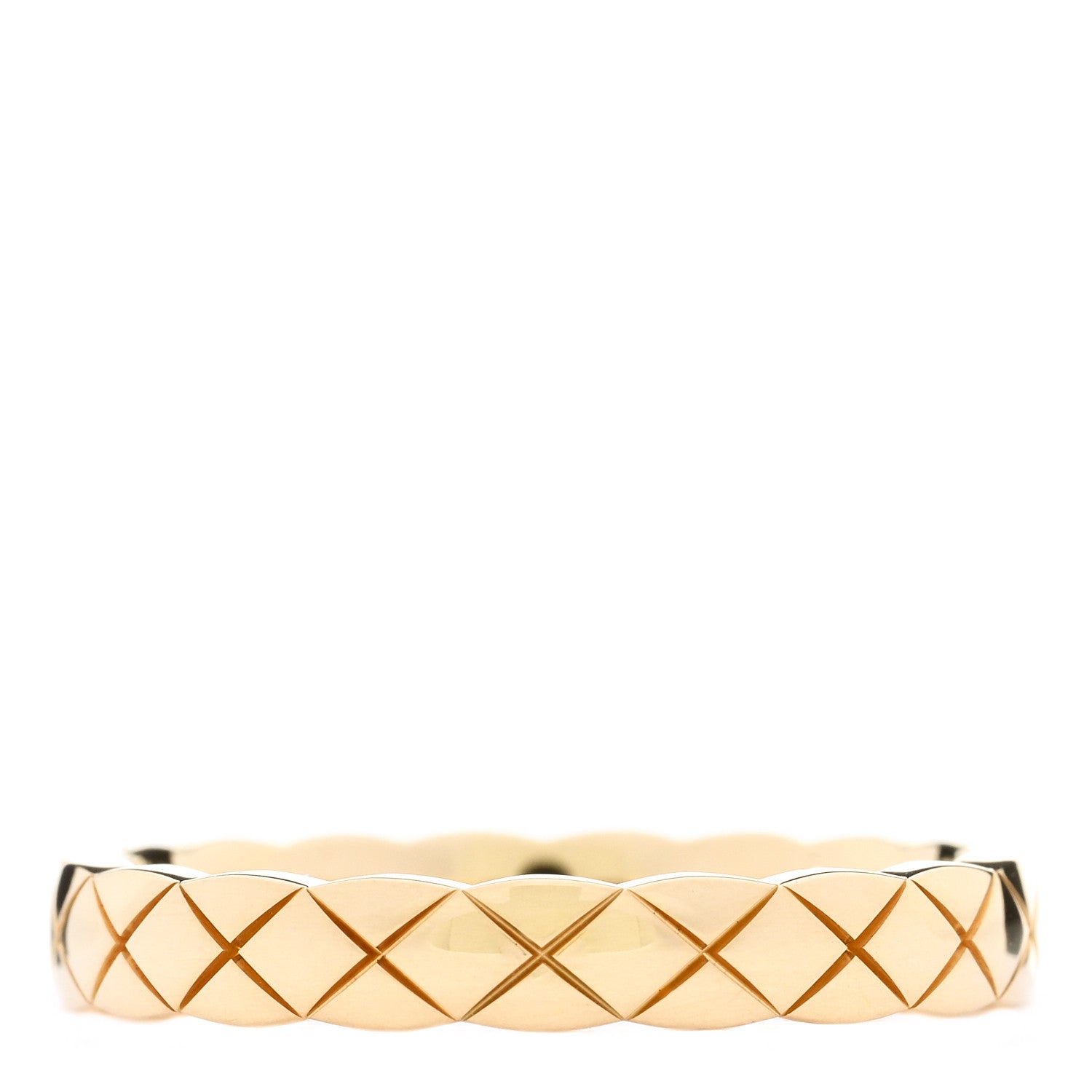 Chanel 18K Yellow Gold Mini Coco Crush Ring 55 7.25 3 of 4