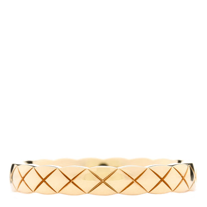 Chanel 18K Yellow Gold Mini Coco Crush Ring 55 7.25 3 of 4