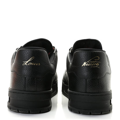 Louis Vuitton Calfskin Mens LV Trainer Sneakers 9 Black 5 of 8