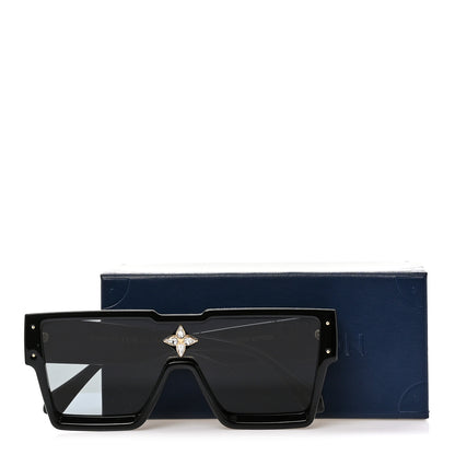 Louis Vuitton Acetate Swarovski Crystal Cyclone Sunglasses Z1578W Black 7 of 7