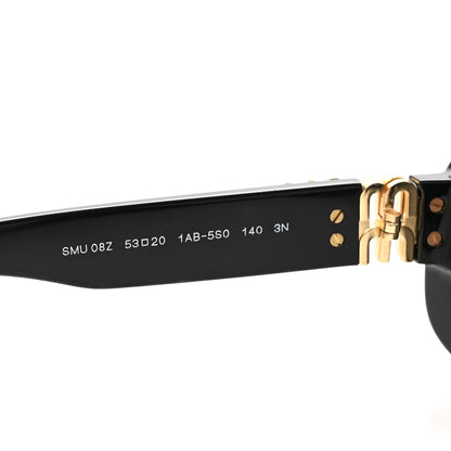 Miu Miu Acetate Rectangle Sunglasses SMU 08Z  Black 6 of 7