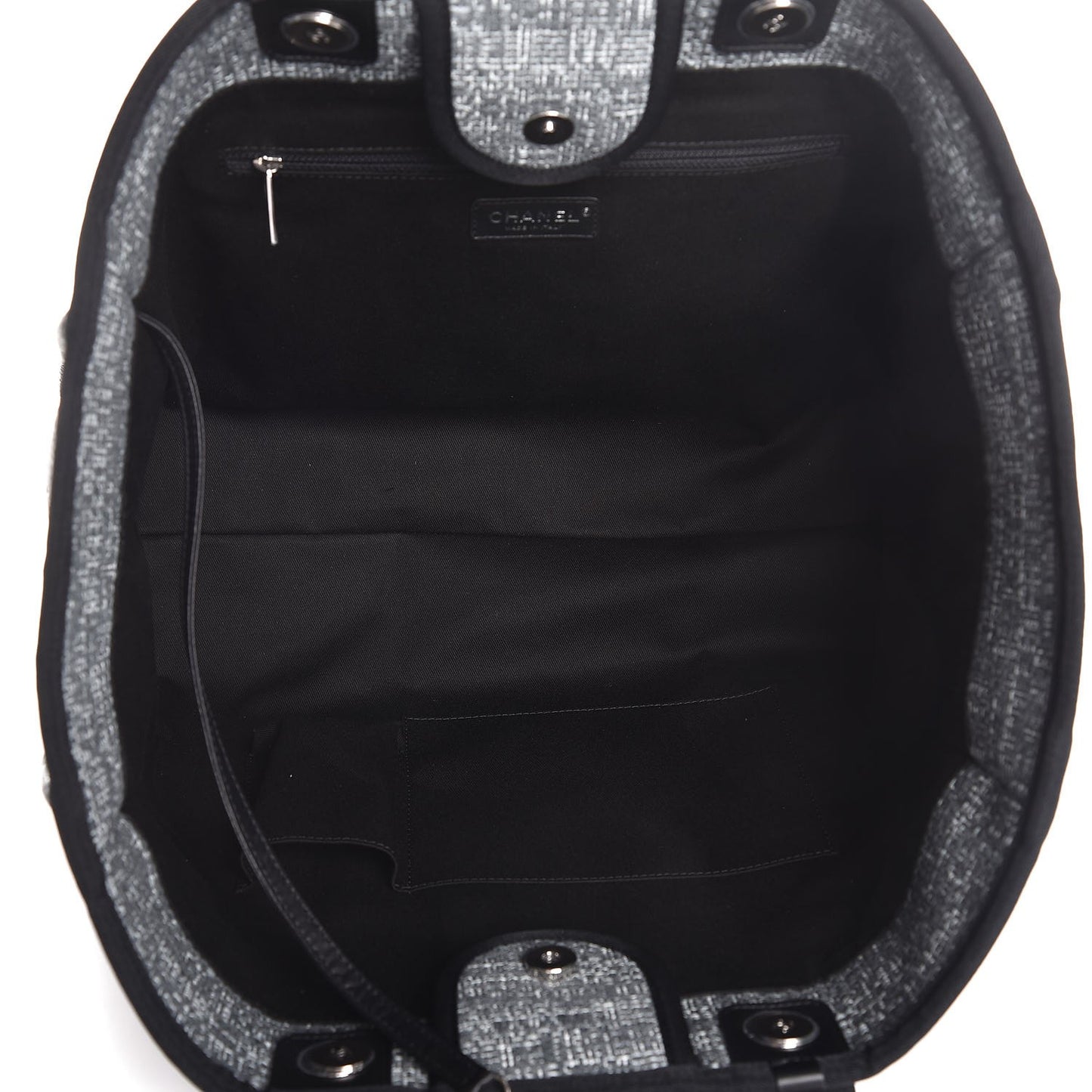 Canvas Large Deauville Tote Charcoal