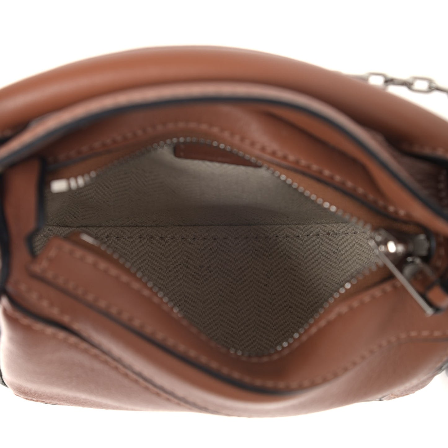 Calfskin Nano Puzzle Bag Tan