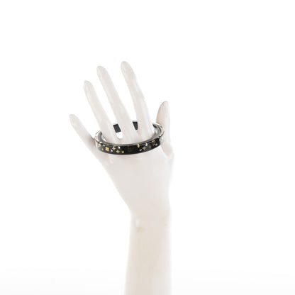 Louis Vuitton Resin Swarovski Inclusion Art Deco TPM Bracelet Black S+ 2 of 3