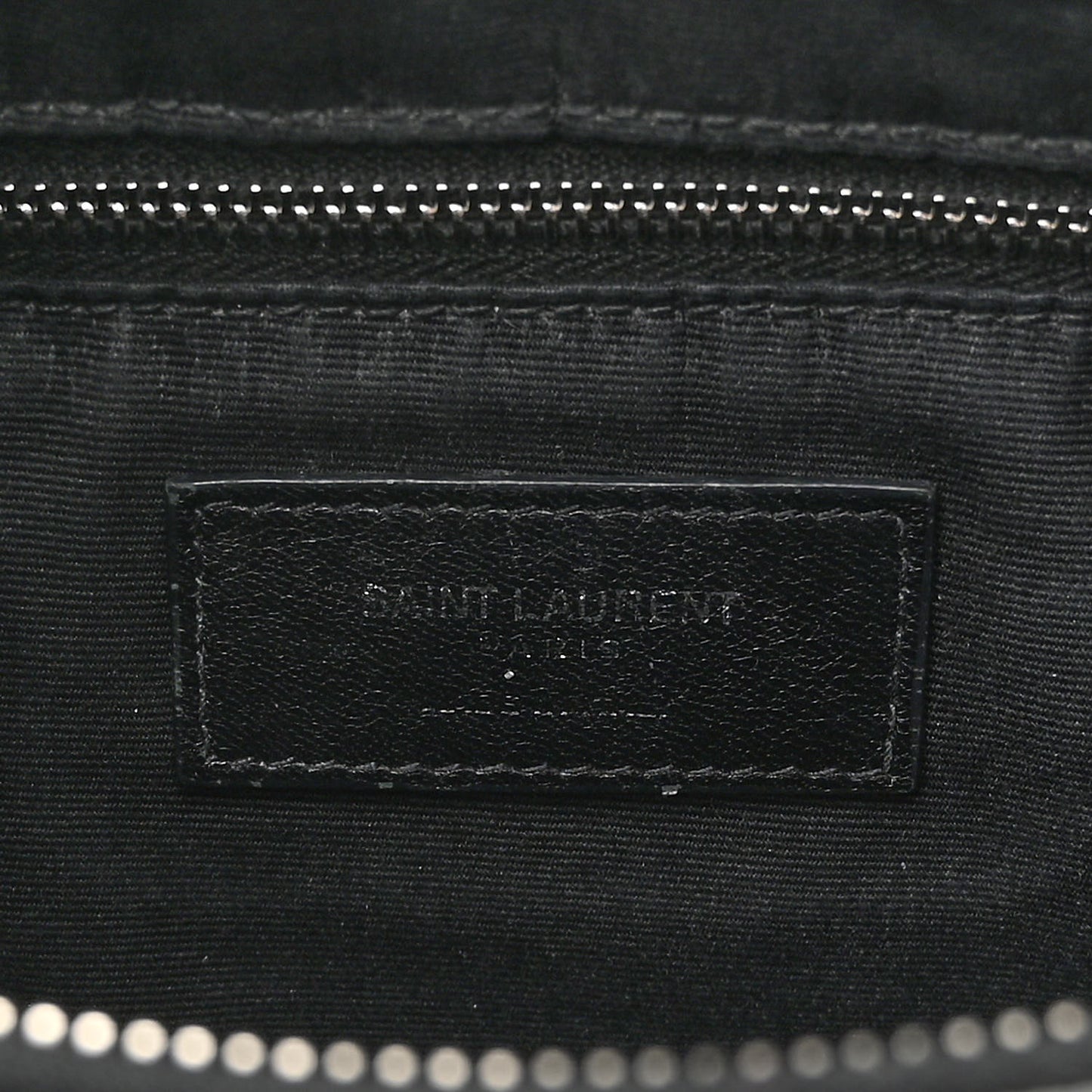 Patent Y Quilted Monogram Medium Loulou Chain Satchel Black