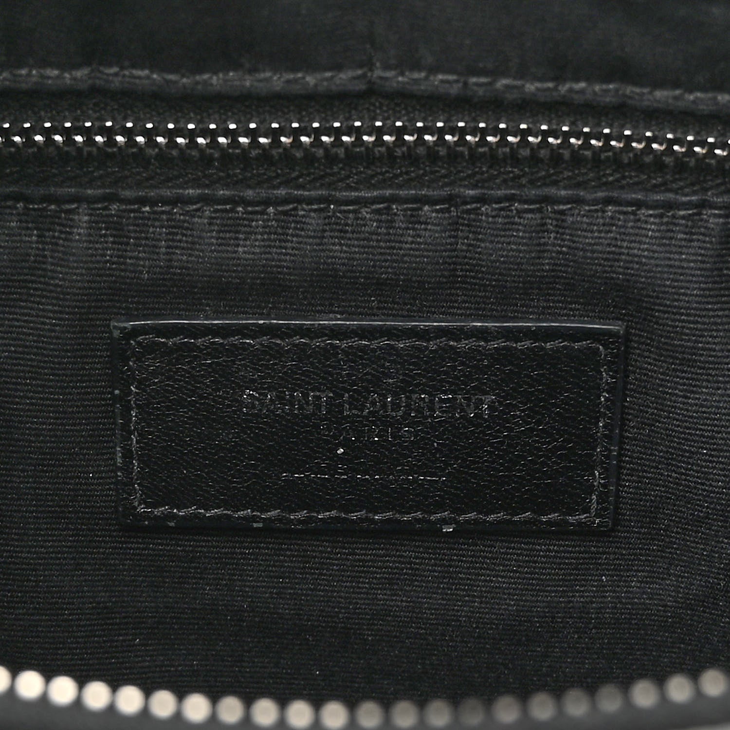 Saint Laurent Patent Y Quilted Monogram Medium Loulou Chain Satchel Black 7 of 11