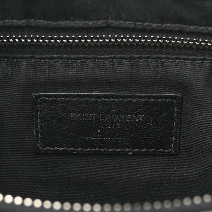 Saint Laurent Patent Y Quilted Monogram Medium Loulou Chain Satchel Black 7 of 11