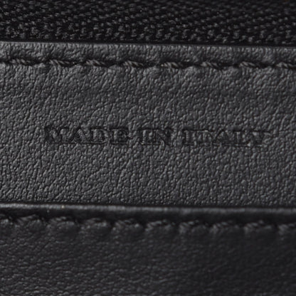 Burberry Grained Calfskin Graffiti Print Zip Around Wallet Black 7 of 8