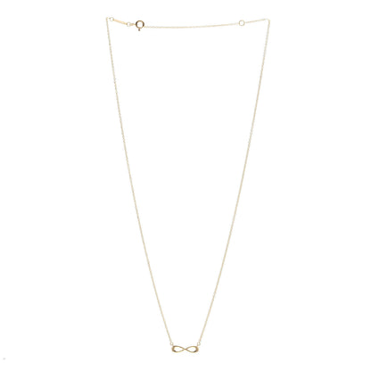 Tiffany 18K Yellow Gold Infinity Pendant Necklace 3 of 5