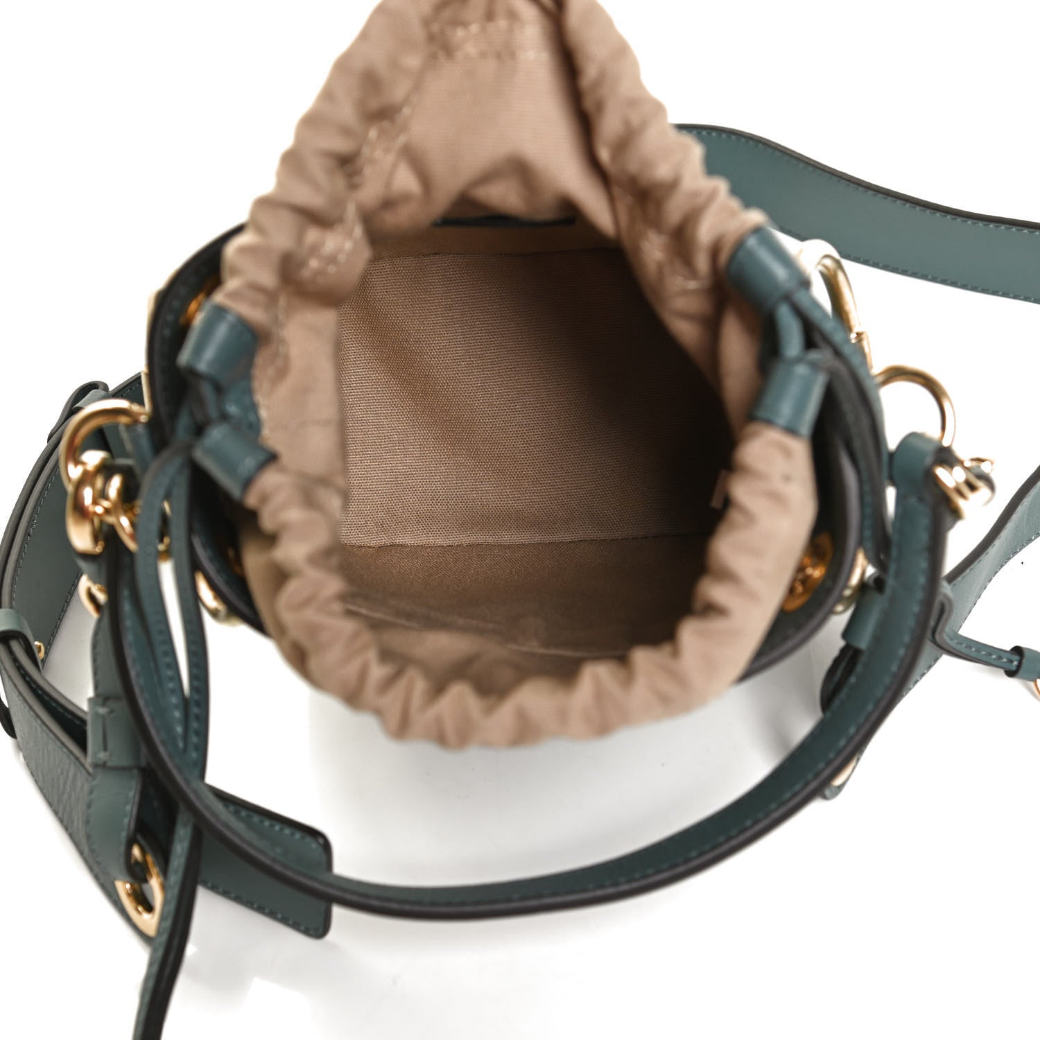 Chloe Smooth Calfskin Little Horses Embroidered Mini Roy Bucket Bag Cloudy Blue 5 of 13