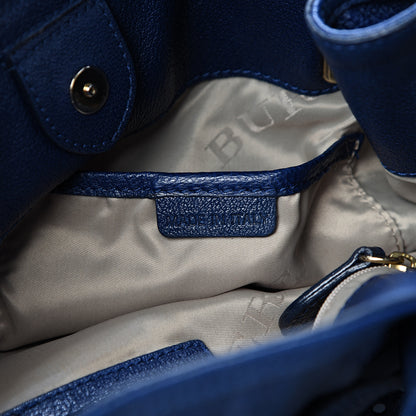 Burberry Grainy Calfskin Wilenmore Hobo Blue 6 of 12