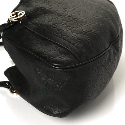 Gucci Guccissima Medium GG Twins Shoulder Bag Black 10 of 12