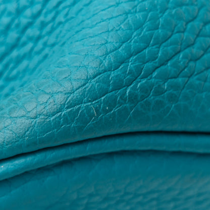 Hermes Taurillon Clemence Picotin Lock 26 GM Turquoise 11 of 14