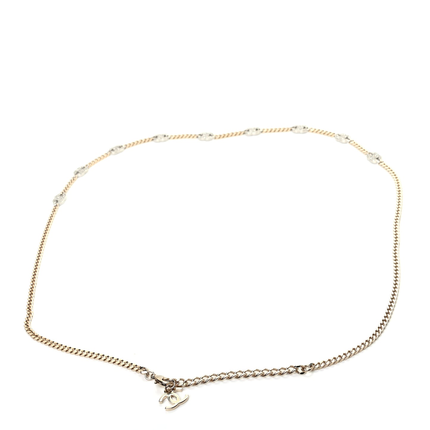 Crystal CC Chain Belt 90 Gold