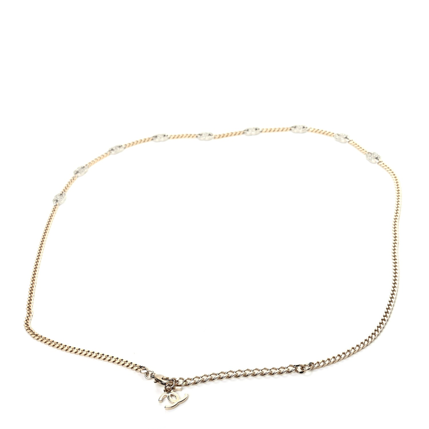 Chanel Crystal CC Chain Belt 90 Gold 2 of 5