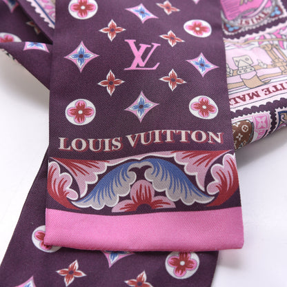 Louis Vuitton Silk Lettre A Louis Bandeau Bordeaux 6 of 6