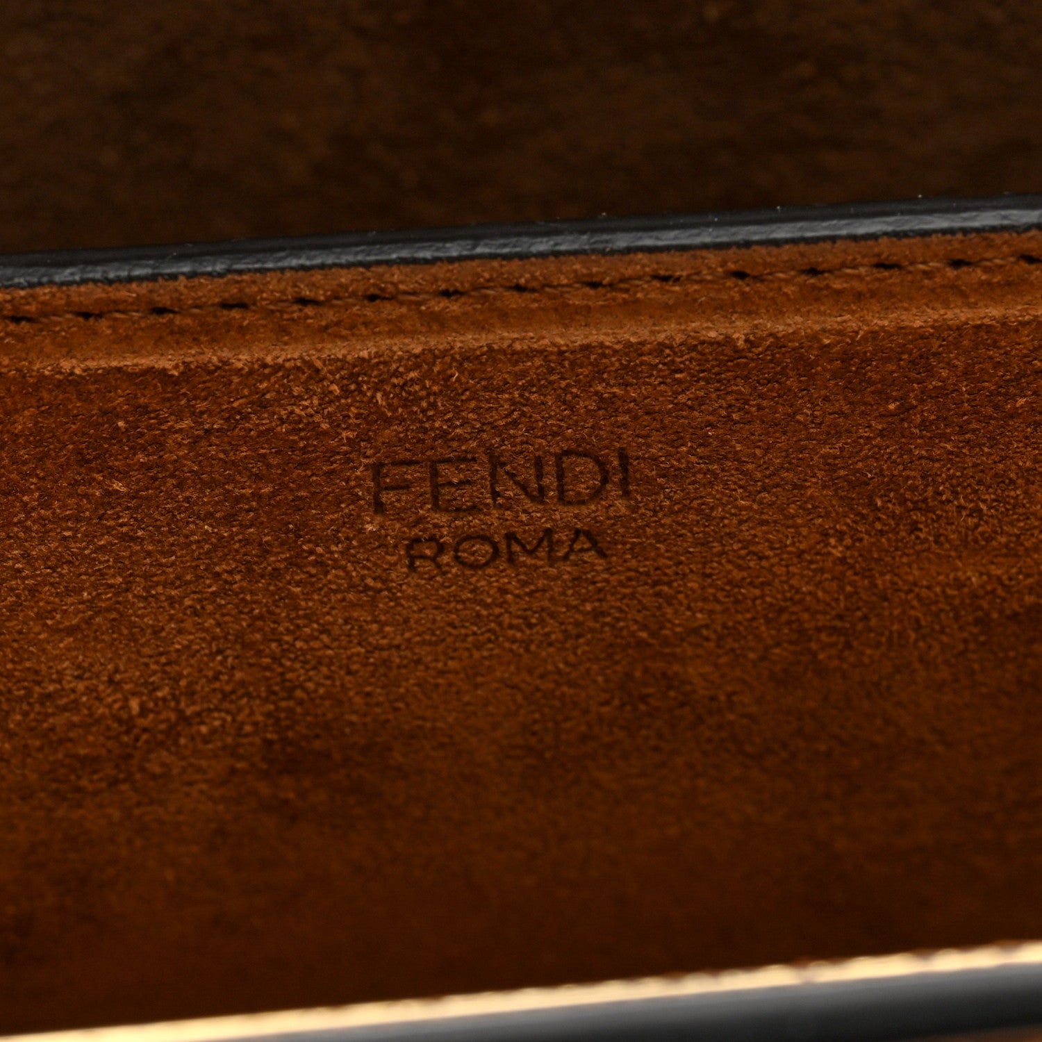 Fendi Vitello King Luxor Fendi Touch Shoulder Bag Caramello 6 of 10