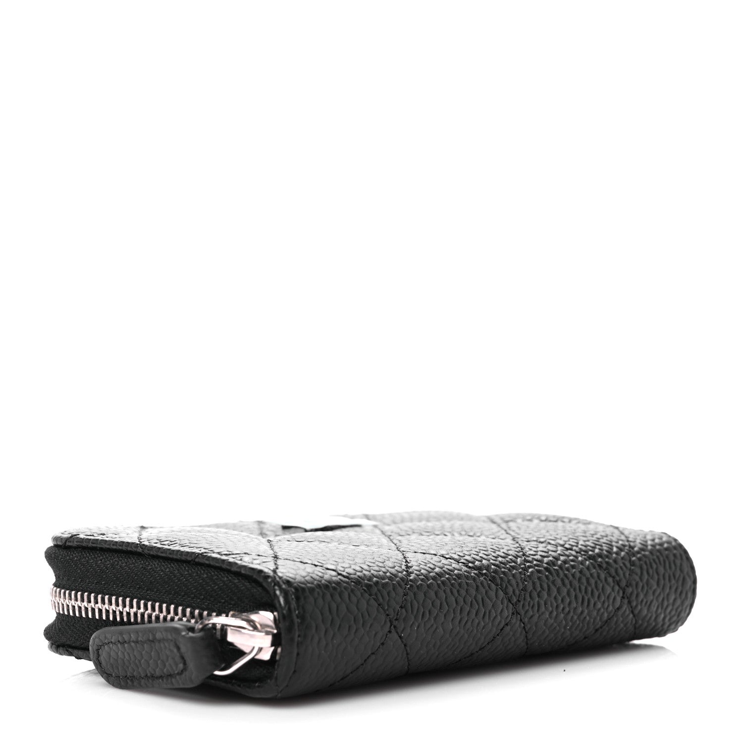 Chanel Caviar Quilted Zip Coin Purse Black 4 of 8