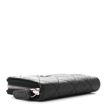 Chanel Caviar Quilted Zip Coin Purse Black 4 of 8