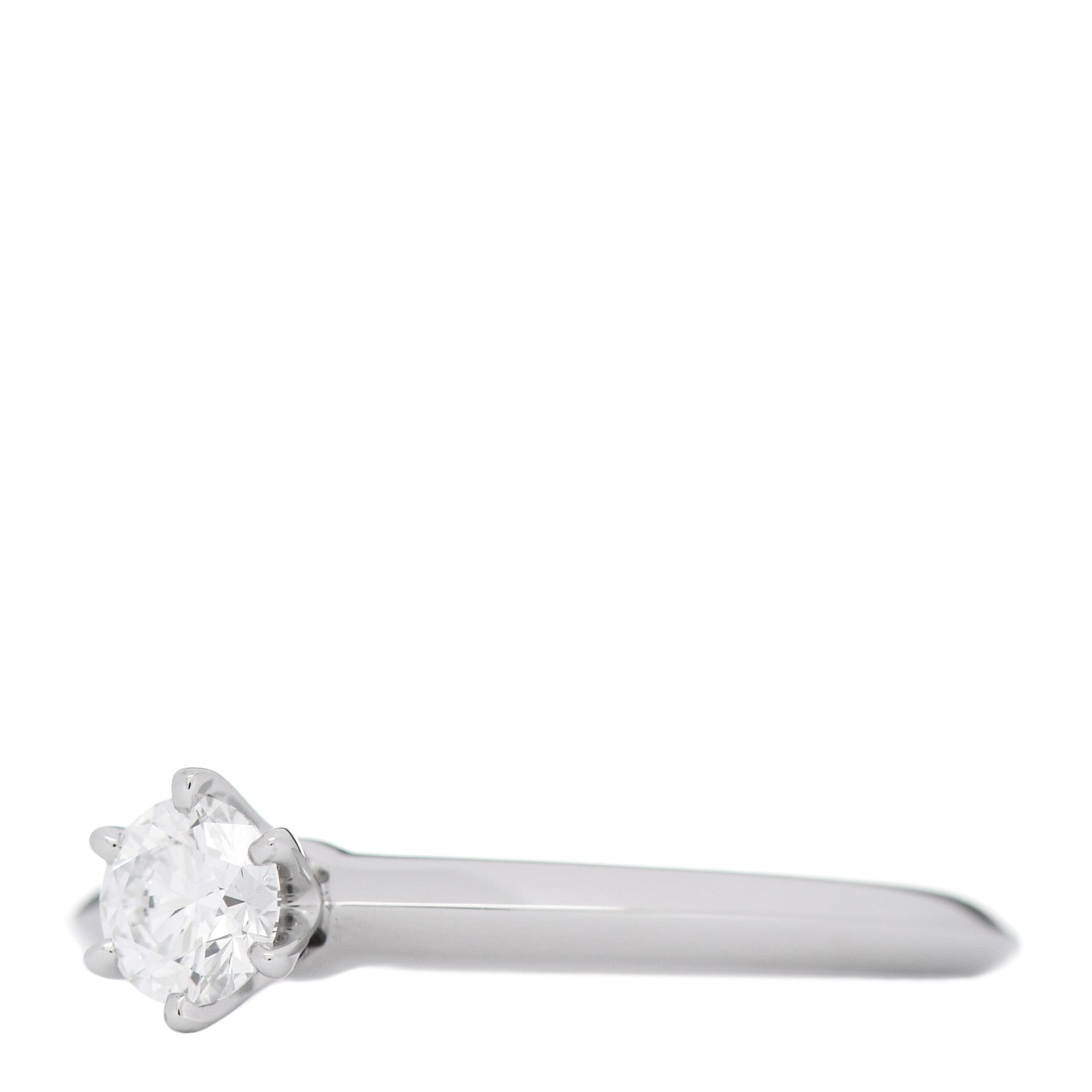 Tiffany Platinum Diamond .30ct Solitaire Engagement Ring 52 6 2 of 6