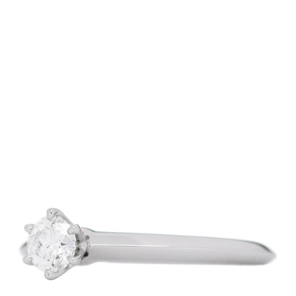 Tiffany Platinum Diamond .30ct Solitaire Engagement Ring 52 6 2 of 6
