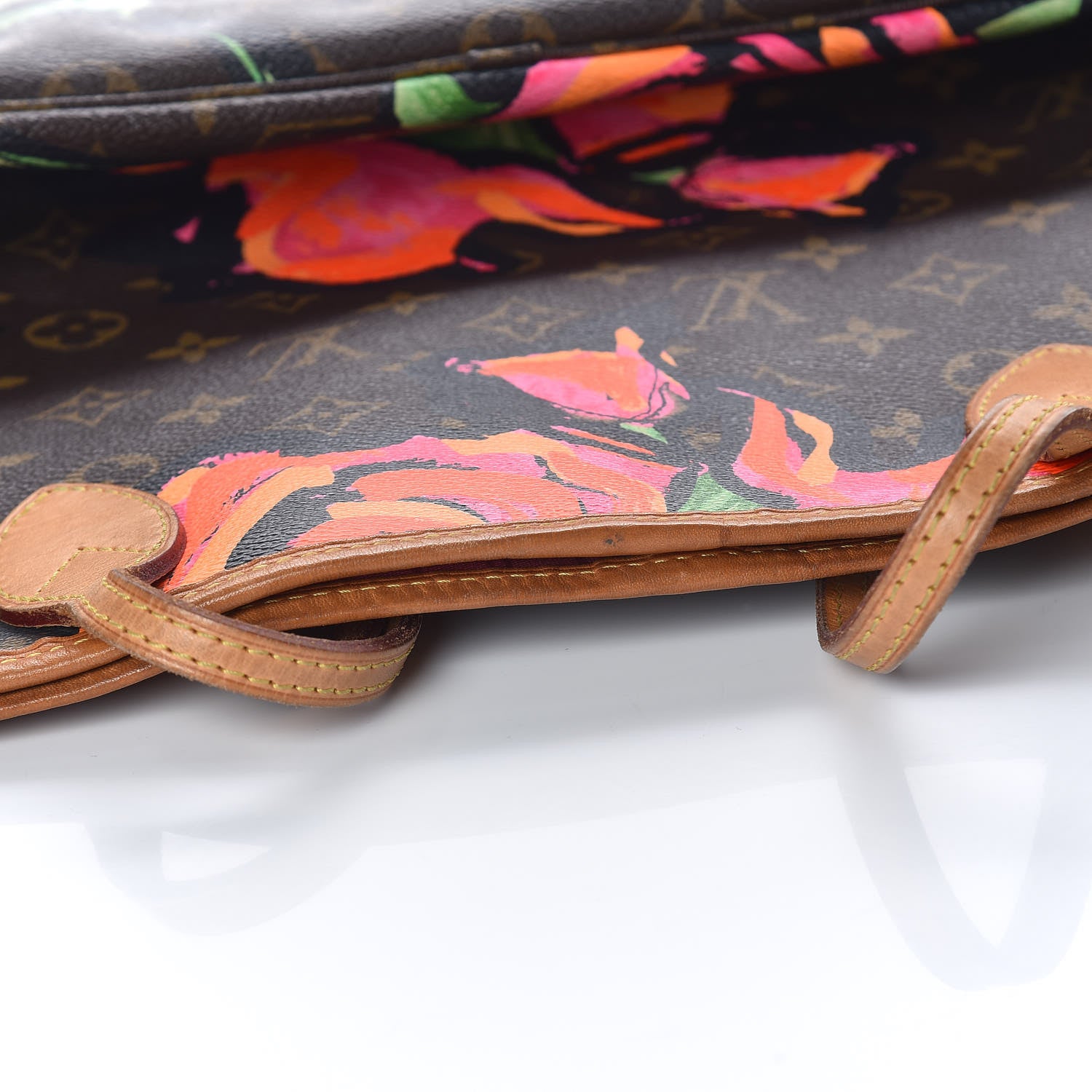 Louis Vuitton Monogram Roses Neverfull MM 8 of 18