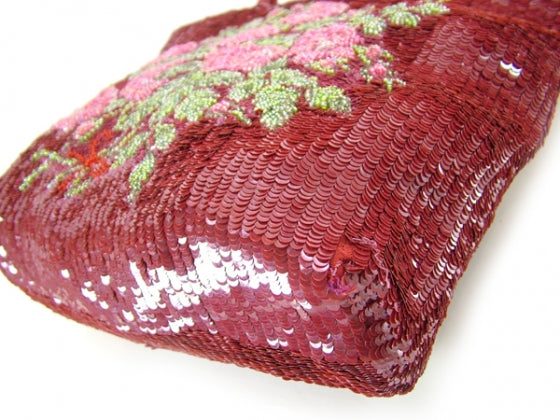 Sequin Tote Burgundy
