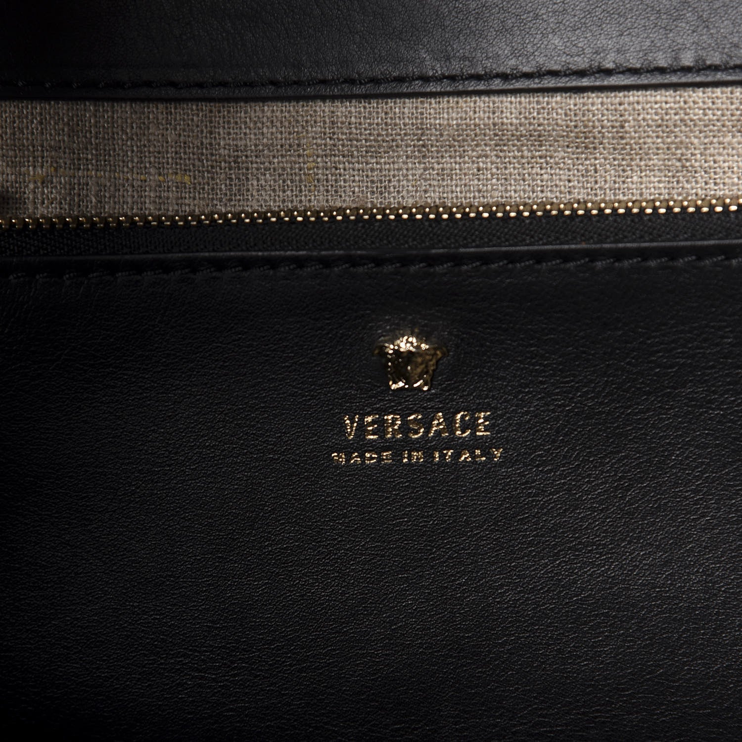 Versace Calfskin Large Palazzo Empire Bag Black 7 of 13