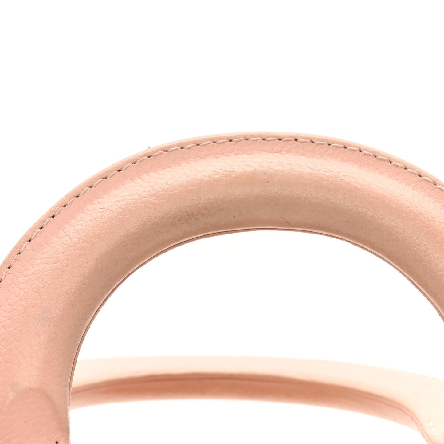 Calfskin Cannage Stitched Small East West Lady Dior Rose Clair