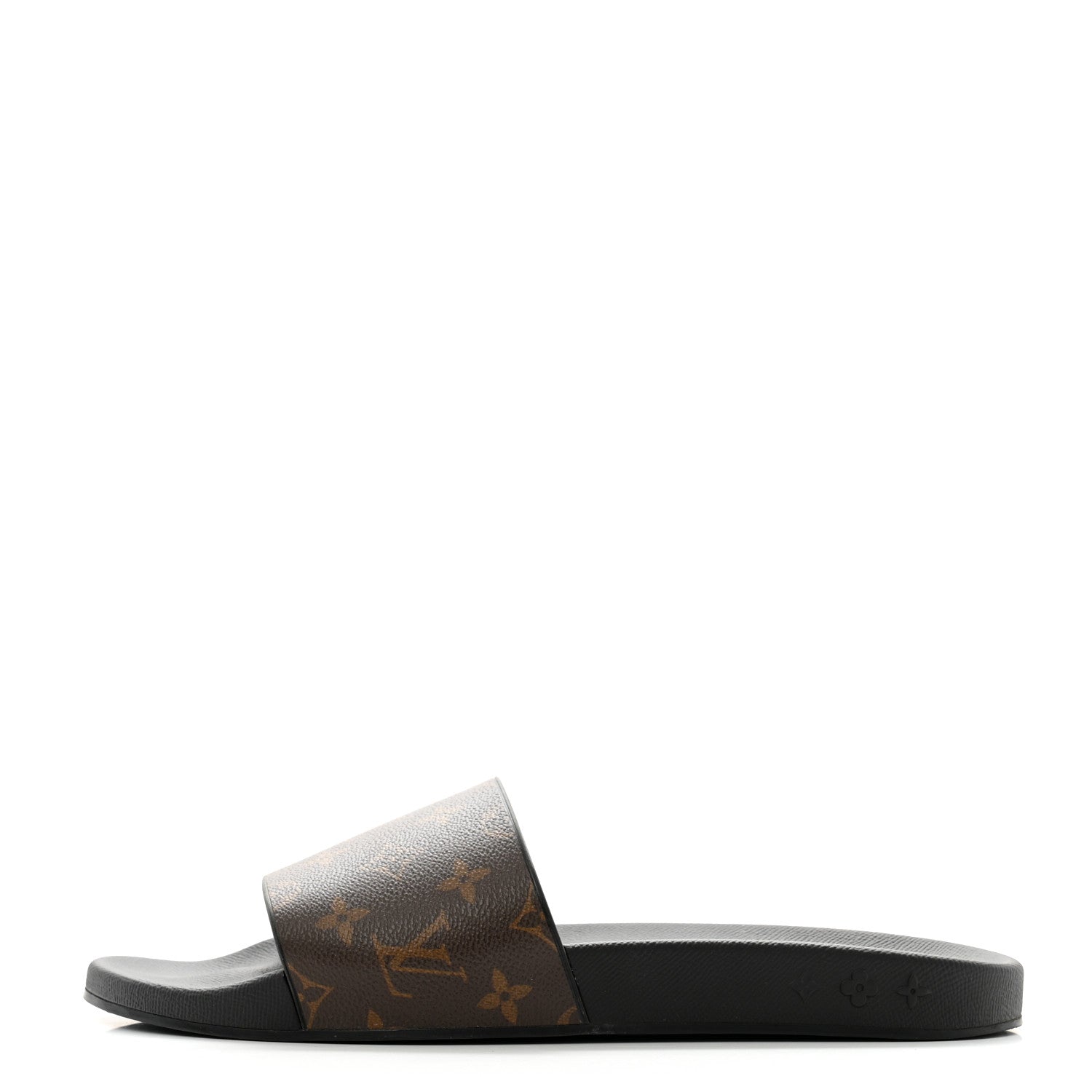 Louis Vuitton Rubber Monogram Mens Waterfront Mules 11 Macassar 1 of 9