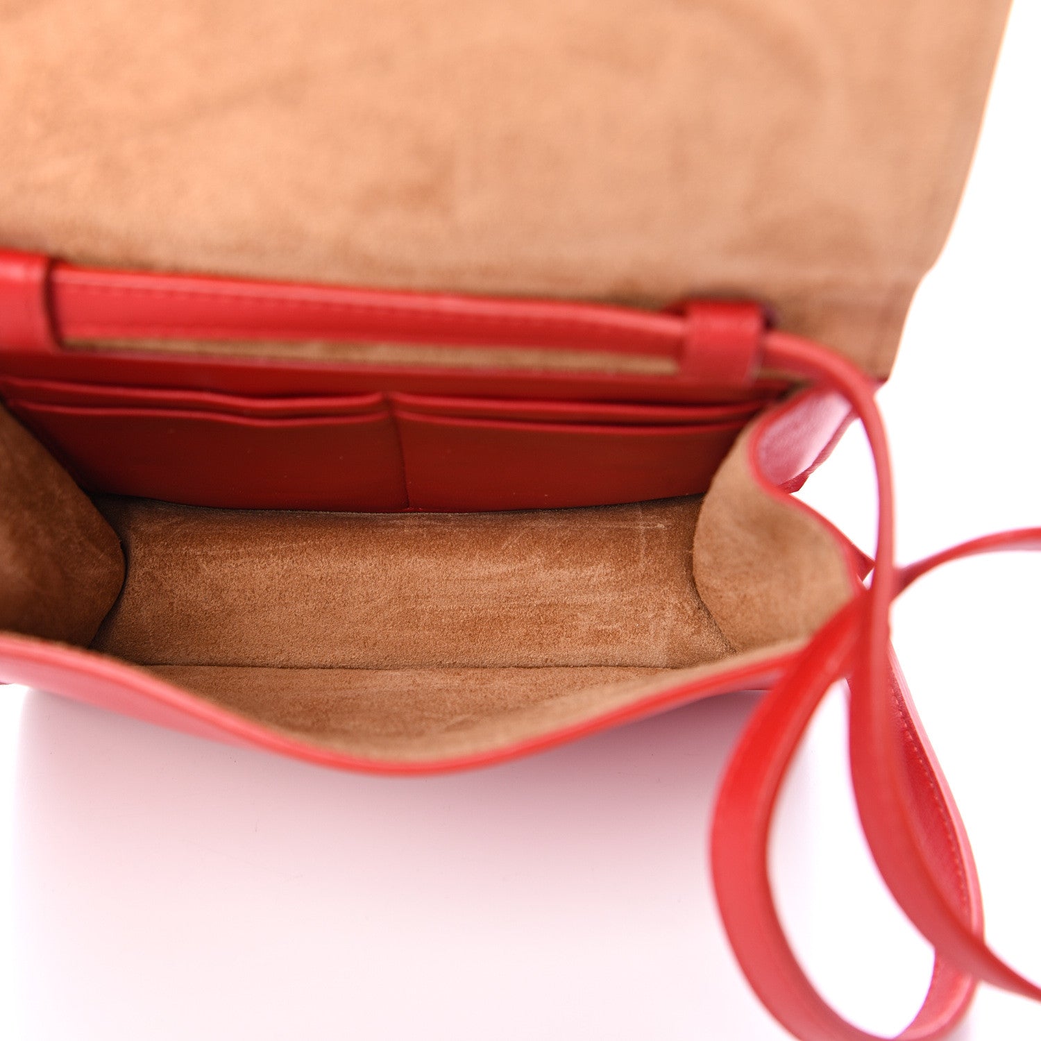 Bottega Veneta Nappa Maxi Intrecciato Mini Cassette Crossbody Bright Red 4 of 9