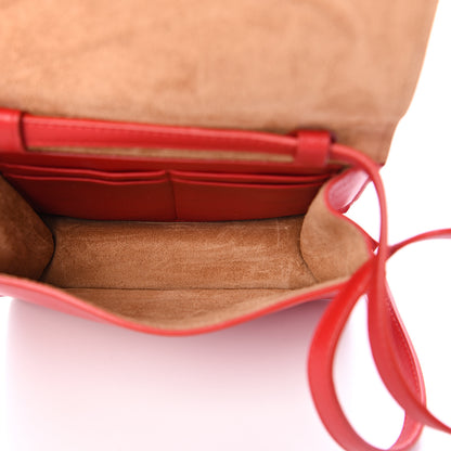 Bottega Veneta Nappa Maxi Intrecciato Mini Cassette Crossbody Bright Red 4 of 9