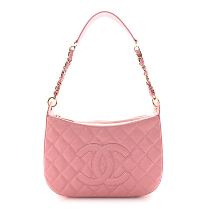 Chanel Caviar Quilted Timeless CC Shoulder Bag Pink 1 of 13