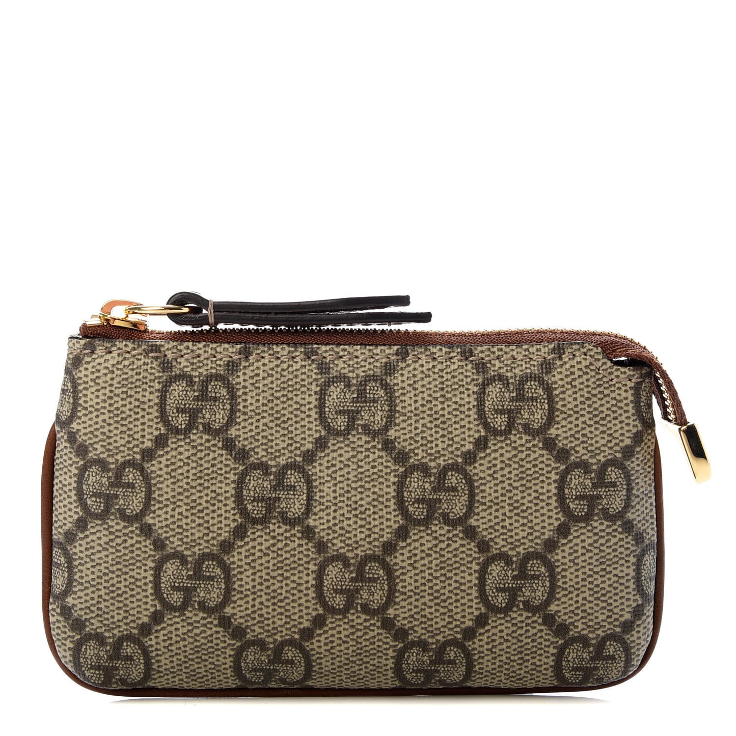 GG Supreme Monogram Key Case Brown