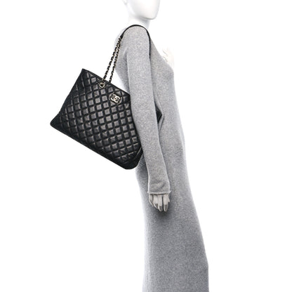 Chanel Caviar Quilted Large Shopping Tote Black 2 of 16