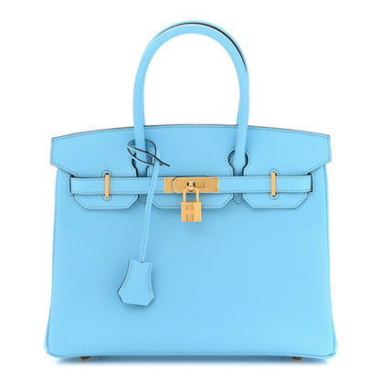 Hermes Epsom BIRKIN 30 Celeste 1 of 13