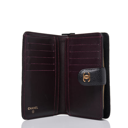 Chanel Caviar Quilted CC French Wallet Black 5 of 16